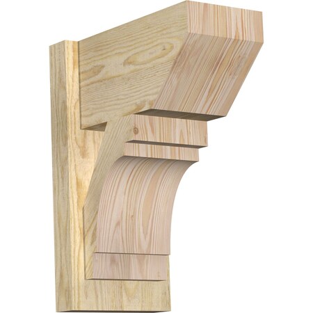 Merced Slat Rough Sawn Outlooker, Douglas Fir, 8W X 14D X 18H